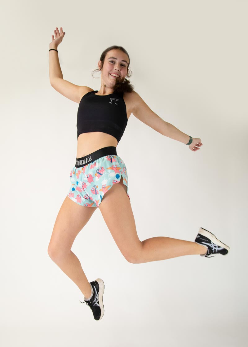 Women's Flying Pigs 1.5" Split Shorts